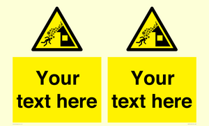 Custom warning roof avalanche